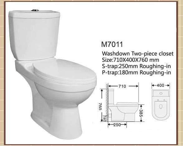Two piece siphonic toilets suppliers